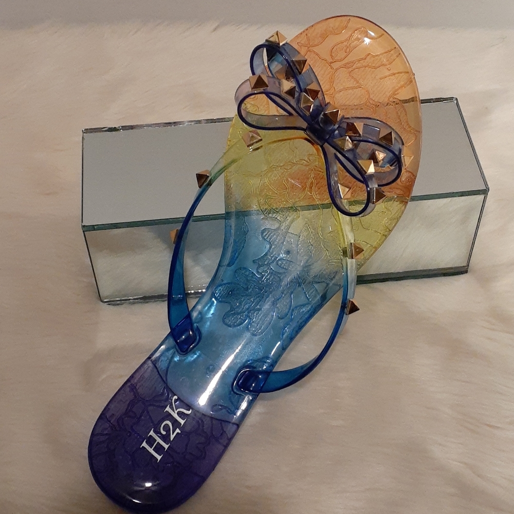 (NWB) RAINBOW FLIP FLOPS - Picture 2 of 5